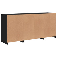 Thumbnail for Sideboard mit LED-Leuchten Schwarz 142,5x37x67 cm