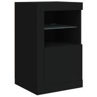Thumbnail for Sideboard mit LED-Leuchten Schwarz 142,5x37x67 cm