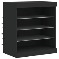 Thumbnail for Sideboard mit LED-Leuchten Schwarz 142,5x37x67 cm