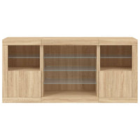 Thumbnail for Sideboard mit LED-Leuchten Sonoma-Eiche 142,5x37x67 cm