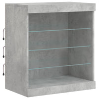 Thumbnail for Sideboard mit LED-Leuchten Betongrau 142,5x37x67 cm
