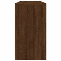 Thumbnail for Sideboard mit LED-Leuchten Braun Eichen-Optik 142,5x37x67 cm