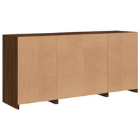 Thumbnail for Sideboard mit LED-Leuchten Braun Eichen-Optik 142,5x37x67 cm