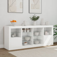 Thumbnail for Sideboard mit LED-Leuchten Weiß 163x37x67 cm
