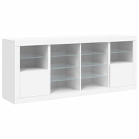 Thumbnail for Sideboard mit LED-Leuchten Weiß 163x37x67 cm