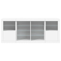 Thumbnail for Sideboard mit LED-Leuchten Weiß 163x37x67 cm