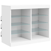 Thumbnail for Sideboard mit LED-Leuchten Weiß 163x37x67 cm