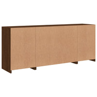 Thumbnail for Sideboard mit LED-Leuchten Braun Eichen-Optik 163x37x67 cm