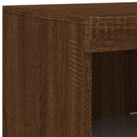 Thumbnail for Sideboards mit LED-Leuchten 3 Stk. Braun Eichen-Optik