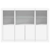 Thumbnail for Sideboards mit LED-Leuchten 3 Stk. Weiß Holzwerkstoff