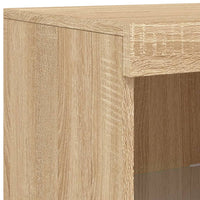 Thumbnail for Sideboards mit LED-Leuchten 3 Stk. Sonoma-Eiche Holzwerkstoff