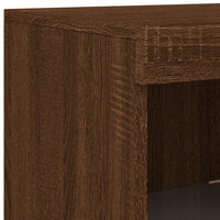 Thumbnail for Sideboards mit LED-Leuchten 3 Stk. Braun Eichen-Optik