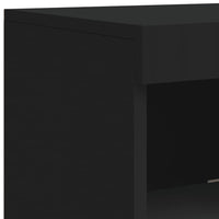 Thumbnail for Sideboards mit LED-Leuchten 3 Stk. Schwarz Holzwerkstoff