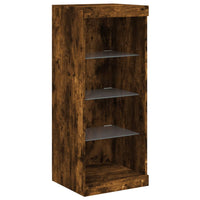 Thumbnail for Sideboards mit LED-Leuchten 3 Stk. Räuchereiche Holzwerkstoff