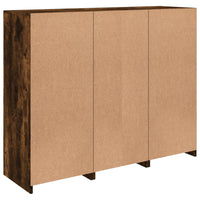 Thumbnail for Sideboards mit LED-Leuchten 3 Stk. Räuchereiche Holzwerkstoff