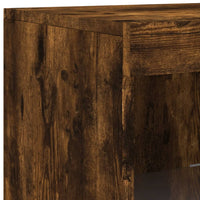Thumbnail for Sideboards mit LED-Leuchten 3 Stk. Räuchereiche Holzwerkstoff