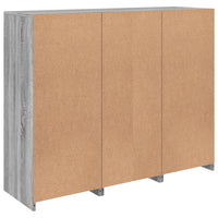 Thumbnail for Sideboards mit LED-Leuchten 3 Stk. Grau Sonoma Holzwerkstoff