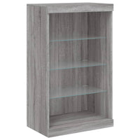 Thumbnail for Sideboards mit LED-Leuchten 3 Stk. Grau Sonoma Holzwerkstoff