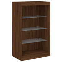 Thumbnail for Sideboards mit LED-Leuchten 3 Stk. Braun Eichen-Optik