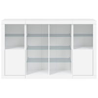 Thumbnail for Sideboards mit LED-Leuchten 3 Stk. Weiß Holzwerkstoff