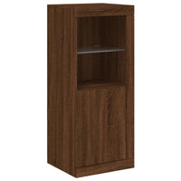 Thumbnail for Sideboards mit LED-Leuchten 3 Stk. Braun Eichen-Optik