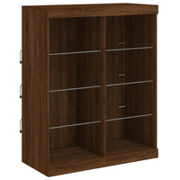 Thumbnail for Sideboards mit LED-Leuchten 3 Stk. Braun Eichen-Optik