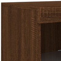 Thumbnail for Sideboards mit LED-Leuchten 3 Stk. Braun Eichen-Optik