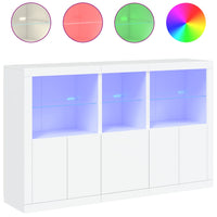 Thumbnail for Sideboard mit LED-Leuchten Weiß 162x37x100 cm
