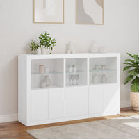 Thumbnail for Sideboard mit LED-Leuchten Weiß 162x37x100 cm