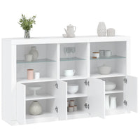 Thumbnail for Sideboard mit LED-Leuchten Weiß 162x37x100 cm