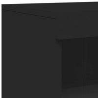 Thumbnail for Sideboard mit LED-Leuchten Schwarz 162x37x100 cm