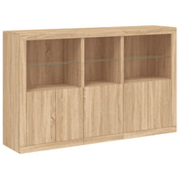 Thumbnail for Sideboard mit LED-Leuchten Sonoma-Eiche 162x37x100 cm