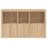 Thumbnail for Sideboard mit LED-Leuchten Sonoma-Eiche 162x37x100 cm