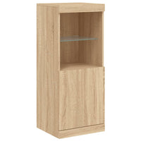 Thumbnail for Sideboard mit LED-Leuchten Sonoma-Eiche 162x37x100 cm