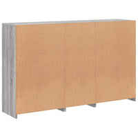 Thumbnail for Sideboard mit LED-Leuchten Grau Sonoma 162x37x100 cm