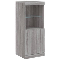 Thumbnail for Sideboard mit LED-Leuchten Grau Sonoma 162x37x100 cm