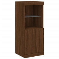 Thumbnail for Sideboard mit LED-Leuchten Braun Eichen-Optik 162x37x100 cm