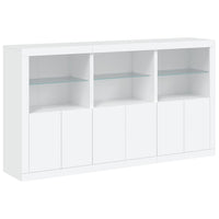Thumbnail for Sideboard mit LED-Leuchten Weiß 181,5x37x100 cm