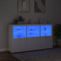 Thumbnail for Sideboard mit LED-Leuchten Weiß 181,5x37x100 cm