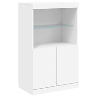 Thumbnail for Sideboard mit LED-Leuchten Weiß 181,5x37x100 cm