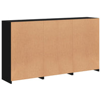 Thumbnail for Sideboard mit LED-Leuchten Schwarz 181,5x37x100 cm