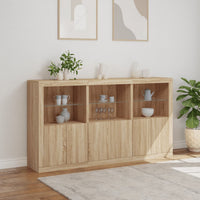 Thumbnail for Sideboard mit LED-Leuchten Sonoma-Eiche 181,5x37x100 cm