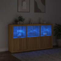 Thumbnail for Sideboard mit LED-Leuchten Sonoma-Eiche 181,5x37x100 cm