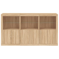 Thumbnail for Sideboard mit LED-Leuchten Sonoma-Eiche 181,5x37x100 cm