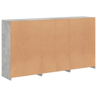 Thumbnail for Sideboard mit LED-Leuchten Betongrau 181,5x37x100 cm