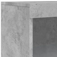 Thumbnail for Sideboard mit LED-Leuchten Betongrau 181,5x37x100 cm