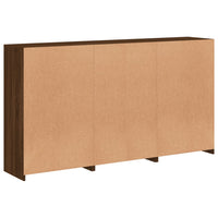 Thumbnail for Sideboard mit LED-Leuchten Braun Eichen-Optik 181,5x37x100 cm