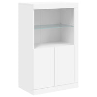 Thumbnail for Sideboard mit LED-Leuchten Weiß 202x37x100 cm