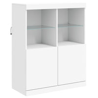 Thumbnail for Sideboard mit LED-Leuchten Weiß 202x37x100 cm
