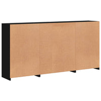 Thumbnail for Sideboard mit LED-Leuchten Schwarz 202x37x100 cm